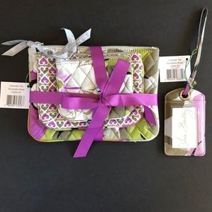 Vera Bradley Cosmetic Trio & Luggage Tag